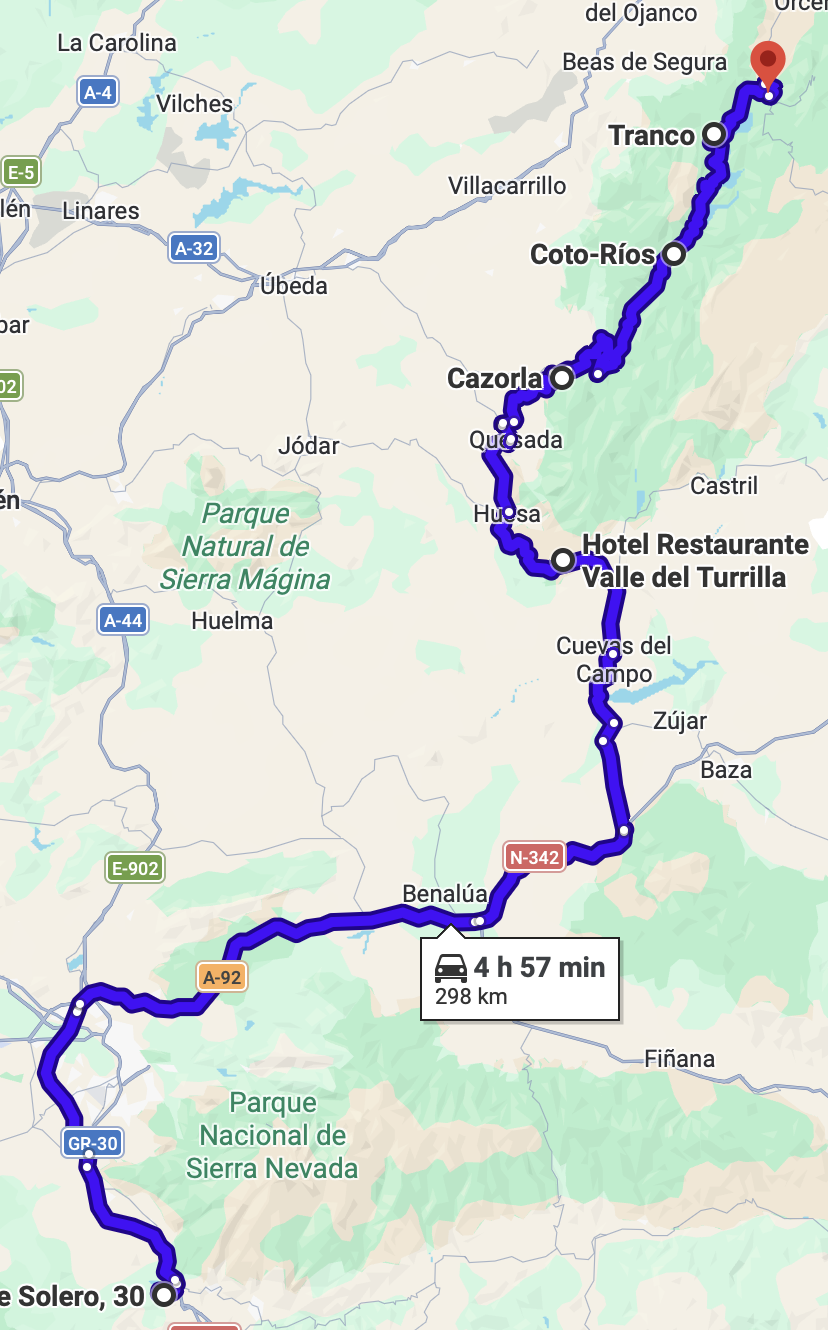 Día 3. Alpujarra Granadina a Sierra de Cazorla (295 km)